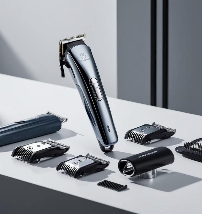 Christmas Men's Hair Clipper, 1 Set Professional Zero Gap T blade hair trimmer cordless rechargeable edge trimming tool electric, beard shaver brand hair cut kit